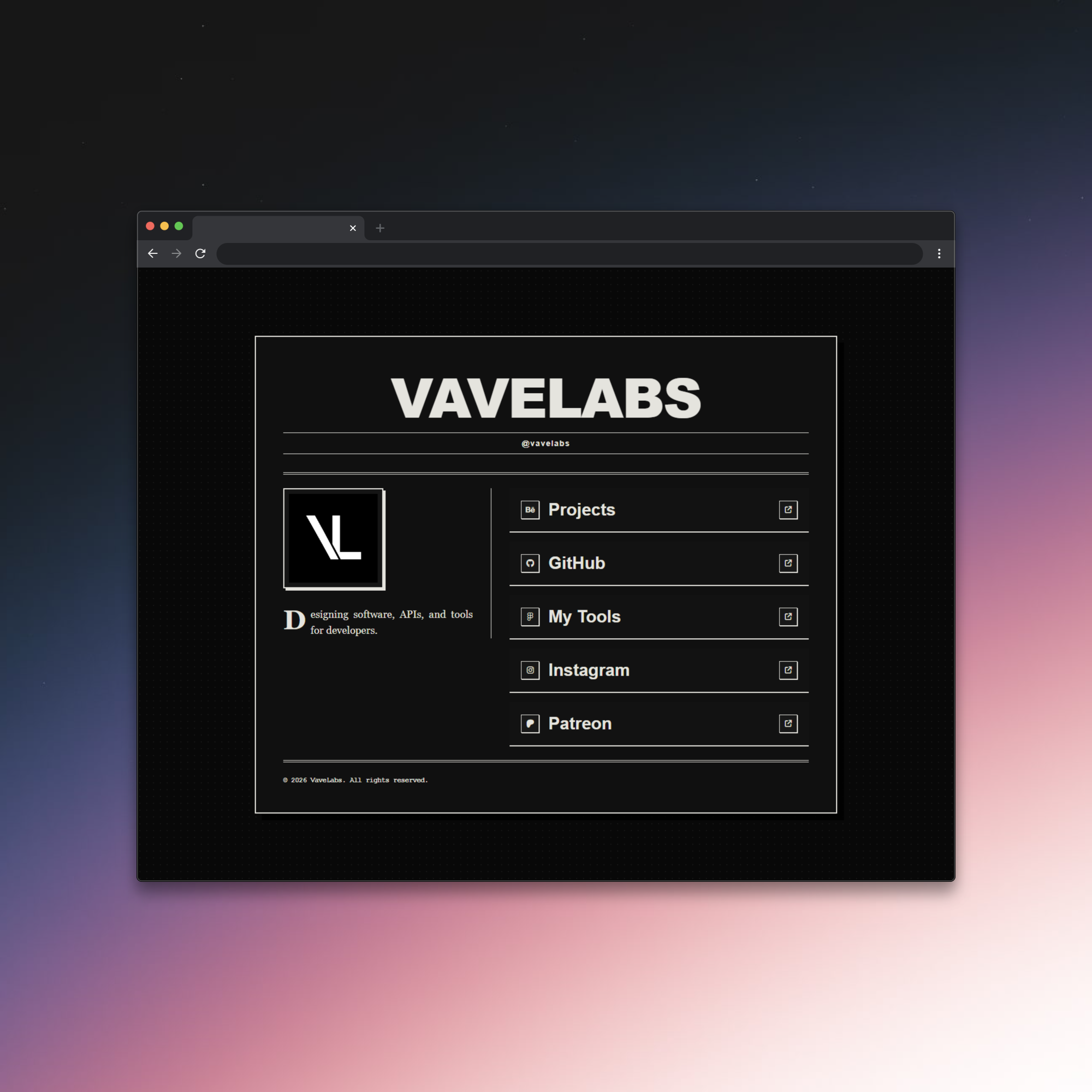 Editorial Press UI - Broadsheet Link Hub