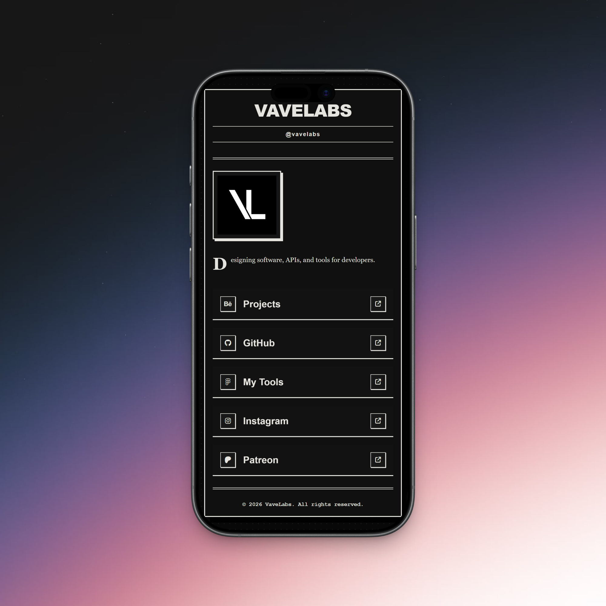 Editorial Press UI - Broadsheet Link Hub